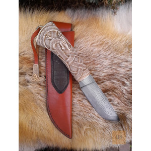 MJOLNIR преміальний ніж ручної роботи майстра бренду BERSERK, Сталь - Дамаск. 28 шарів 58-60 HRC. Photo 2